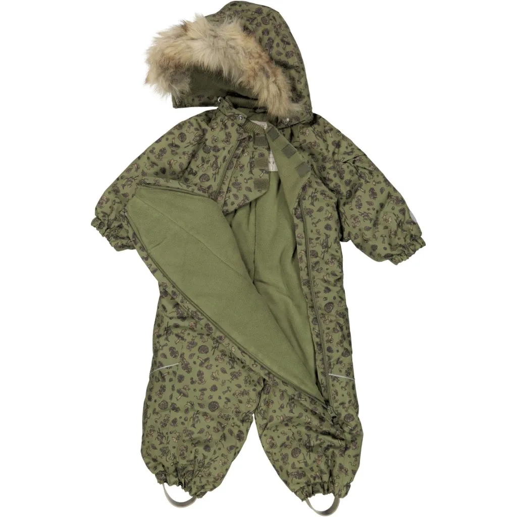 Snowsuit Nickie Tech - winter green forest