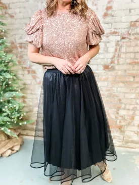 Sommer Tulle   Satin Skirt - FINAL SALE