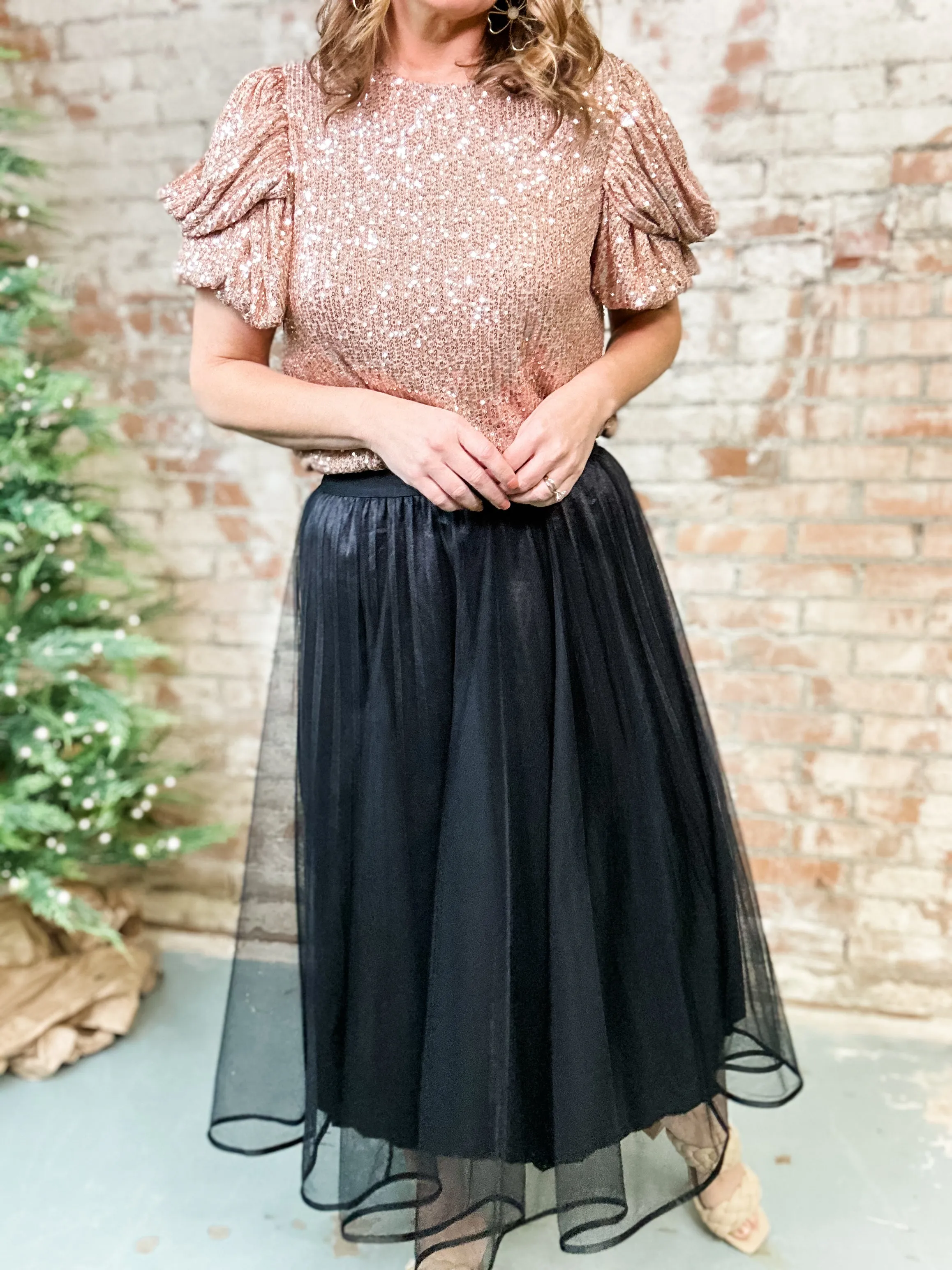 Sommer Tulle   Satin Skirt - FINAL SALE
