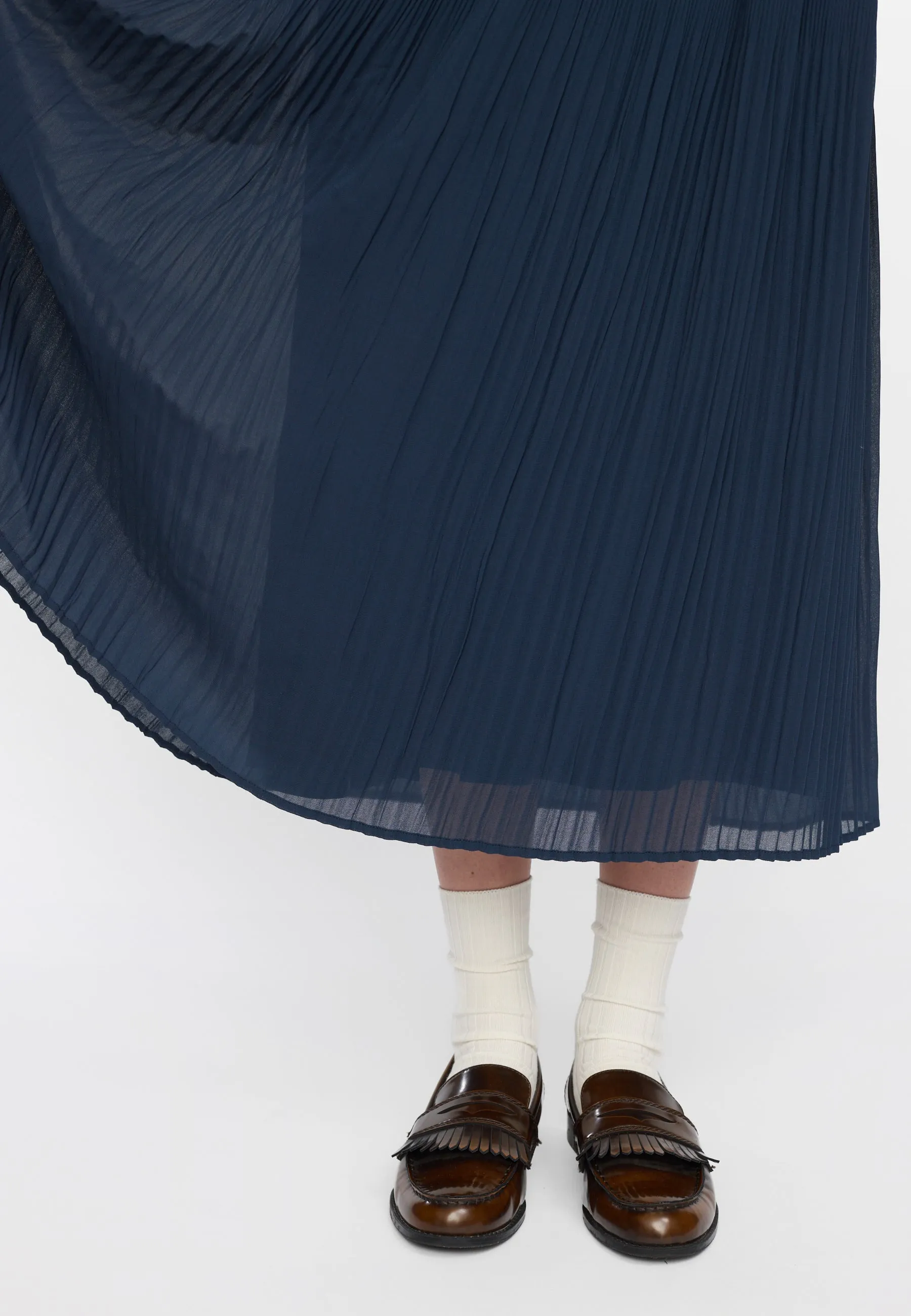 SRCorina Plisse Skirt - Total Eclipse