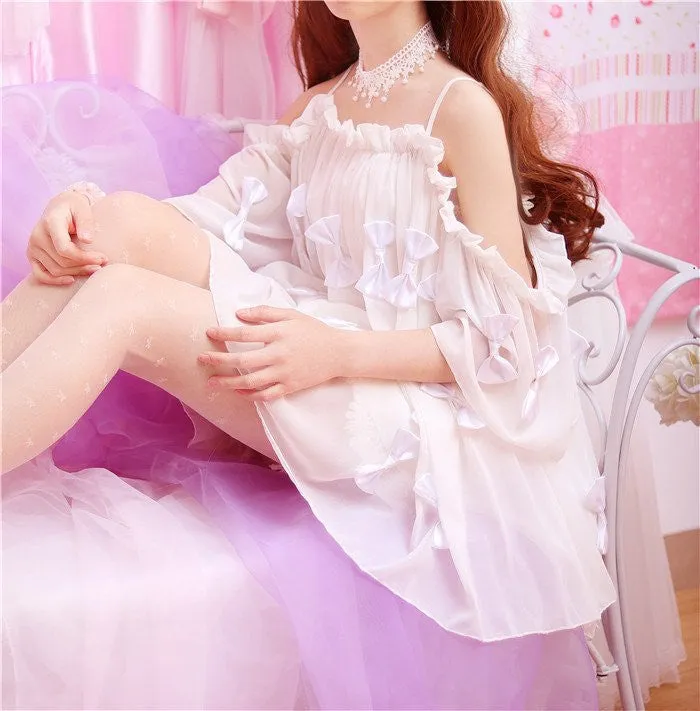 Sweet Bowknot Chiffon Blouse AD0069