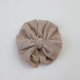 Tan Cozy Bow