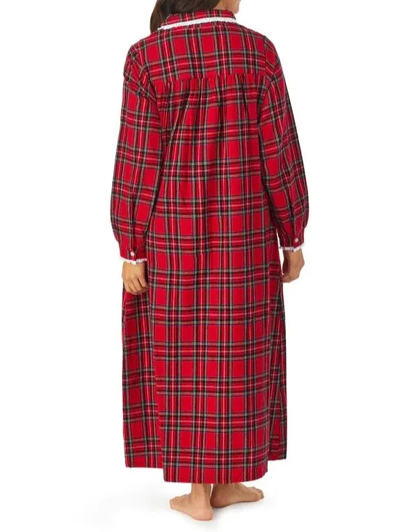 Tartan Peter Pan Flannel Gown
