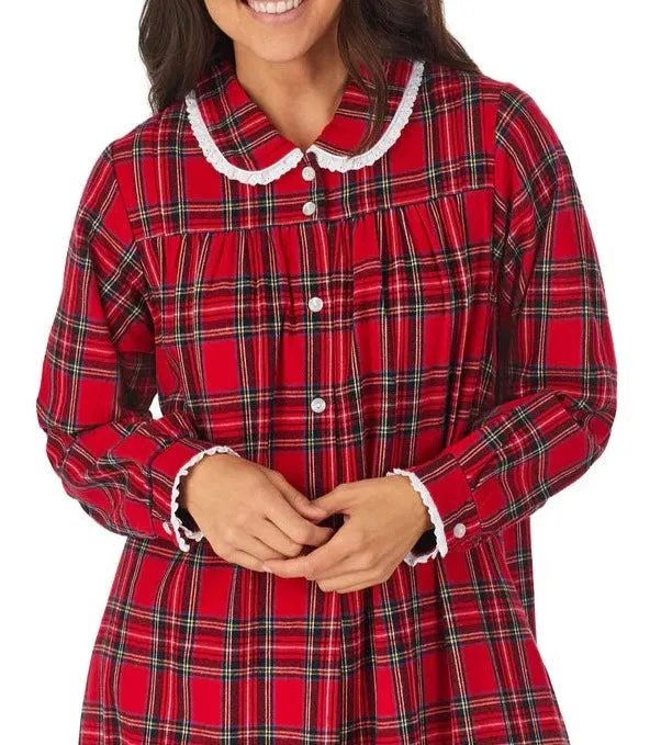 Tartan Peter Pan Flannel Gown