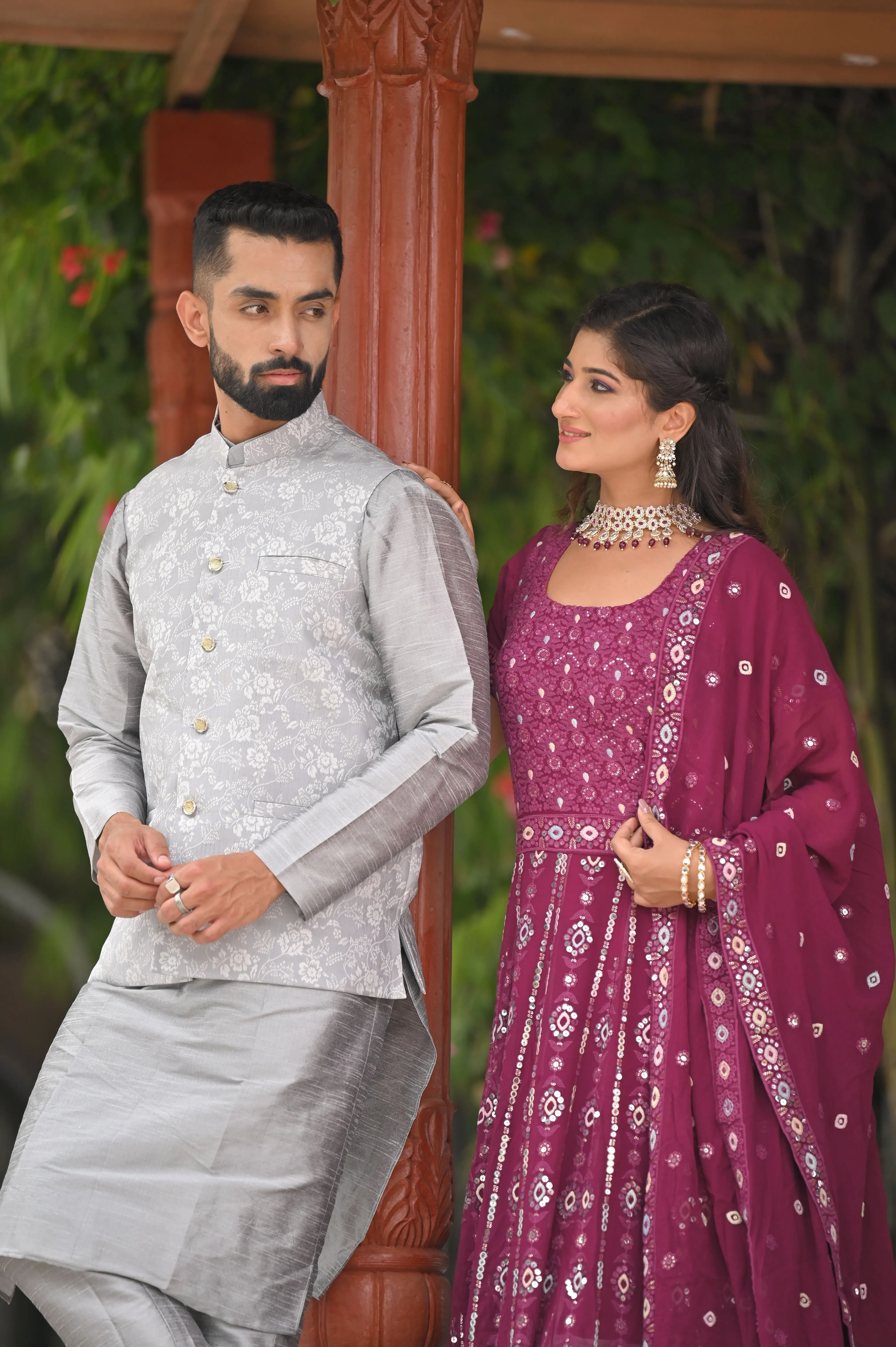 Timeless Festive Brocade Vasket