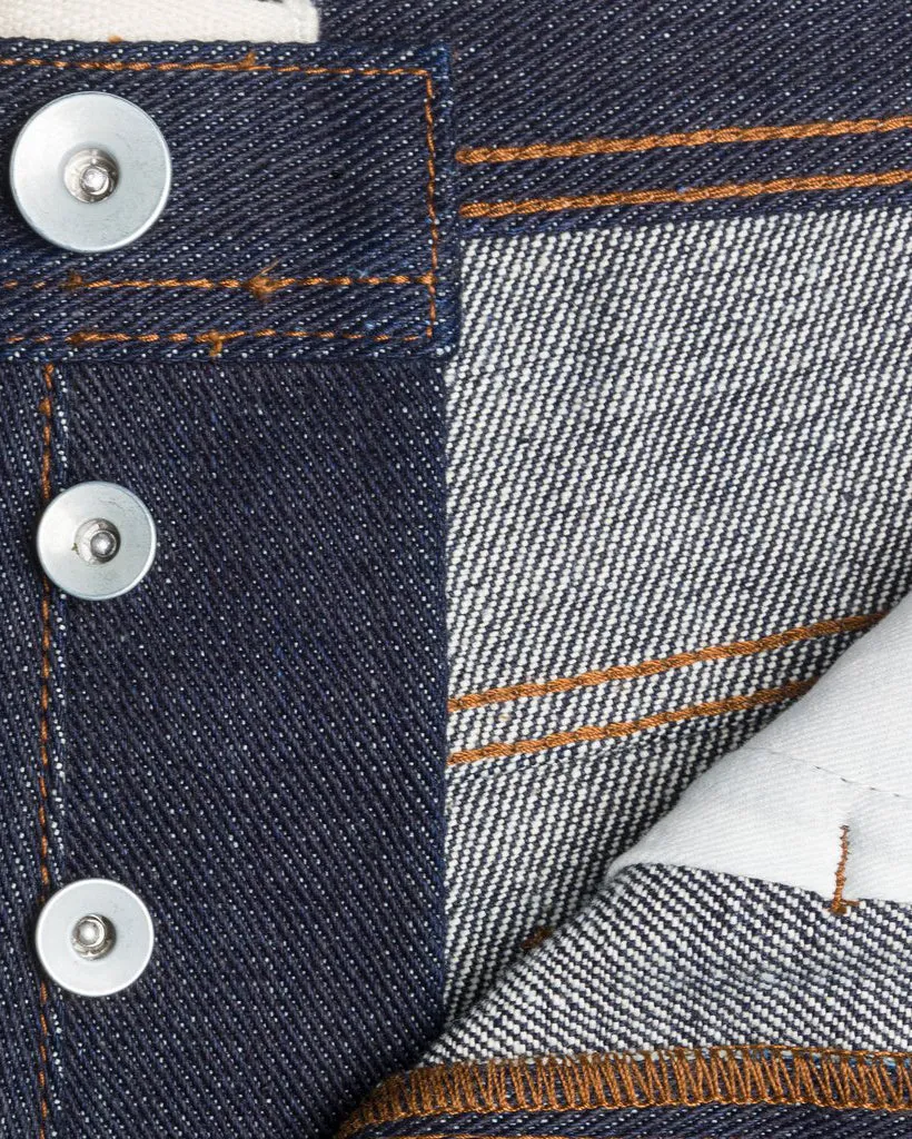Unbranded UB221 Tapered Fit Mens Jeans - 21oz Indigo Selvedge