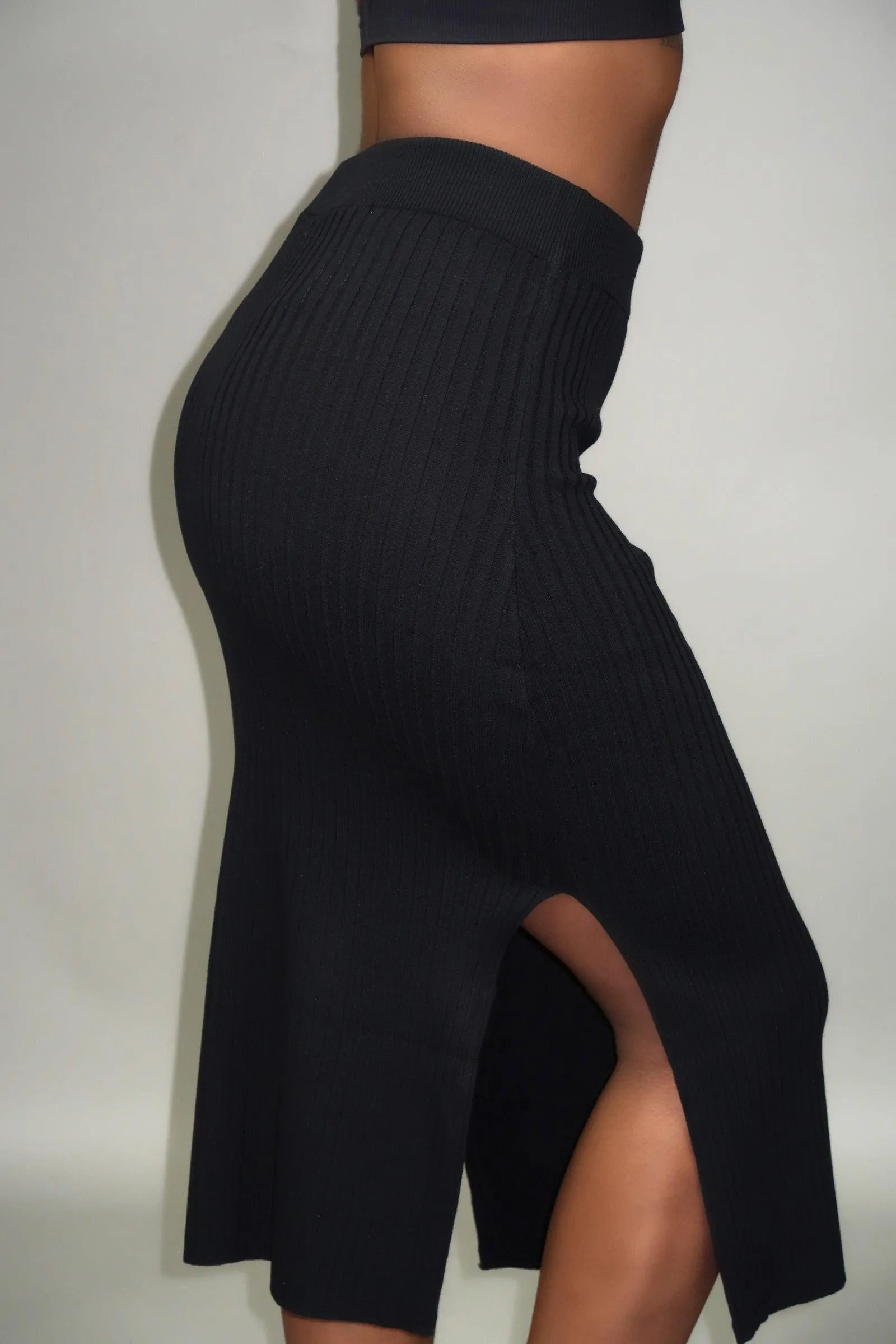 Victoria Ribbed Midi Skirt | 2 Colors