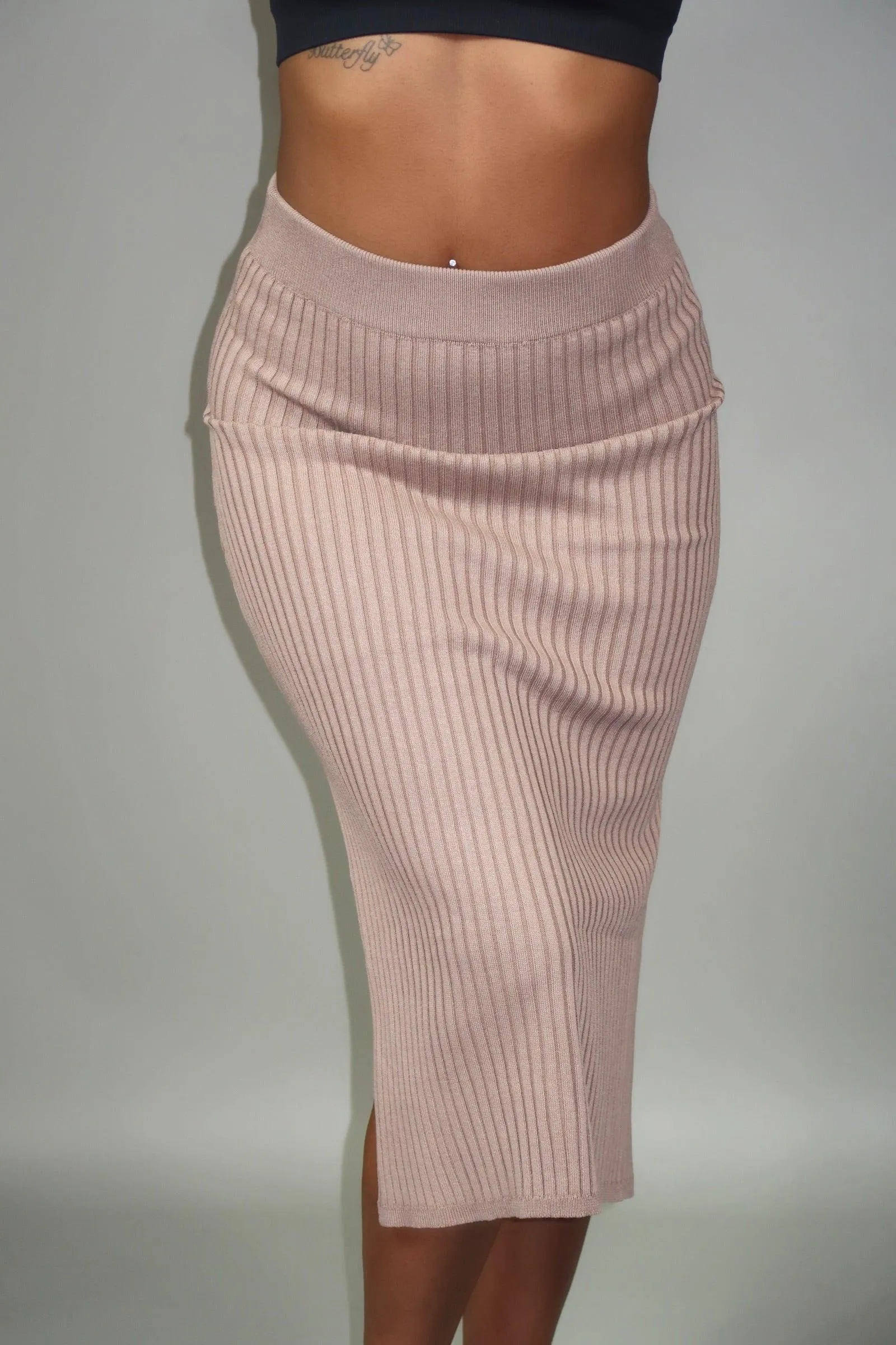 Victoria Ribbed Midi Skirt | 2 Colors