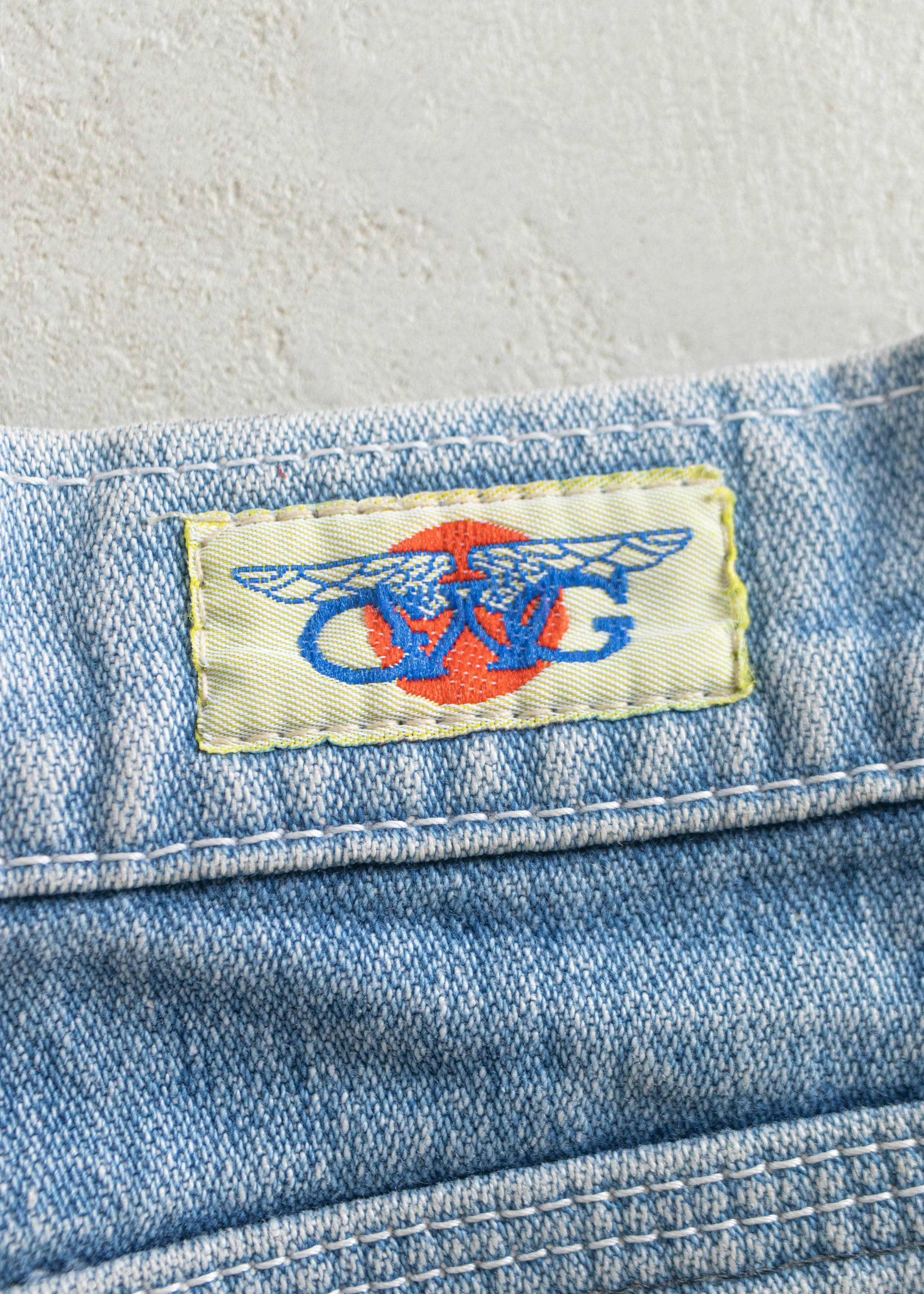 Vintage 1970s GWG Lightwash Embroidered Jeans Size Women's 26 / Men's 30