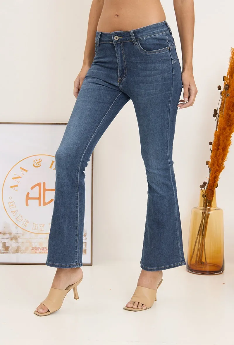 Wholesale Denim Flared Push Up Jeans