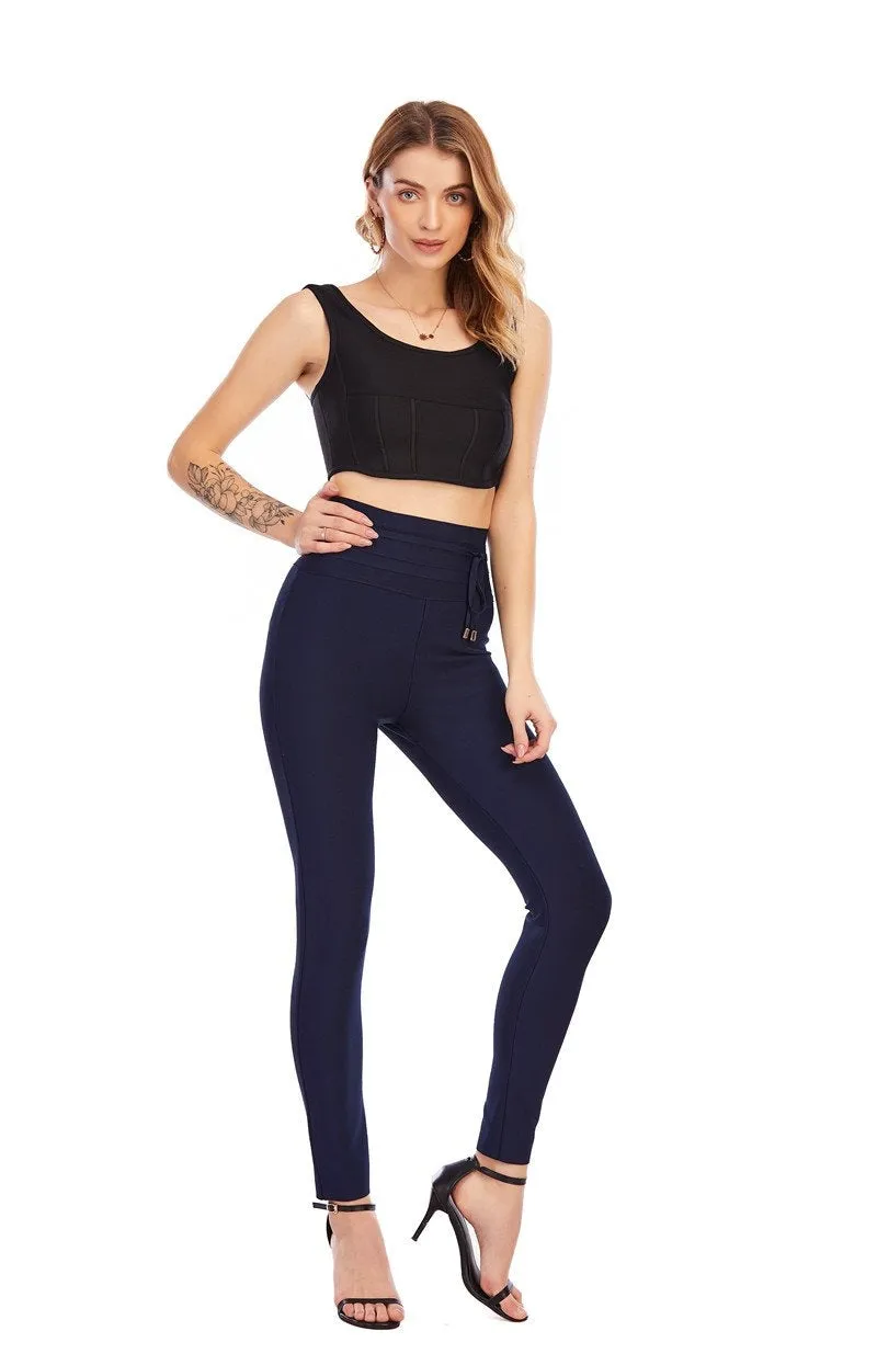Winnal Women Fashion Sexy Tight Pants Casual High Waist Slim-Fit Sports High Waist Yoga Gym Leggings Slim Fit Bandage