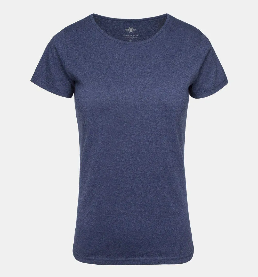 W's O-neck T-shirt - Recycled Cotton & Recycled Polyester