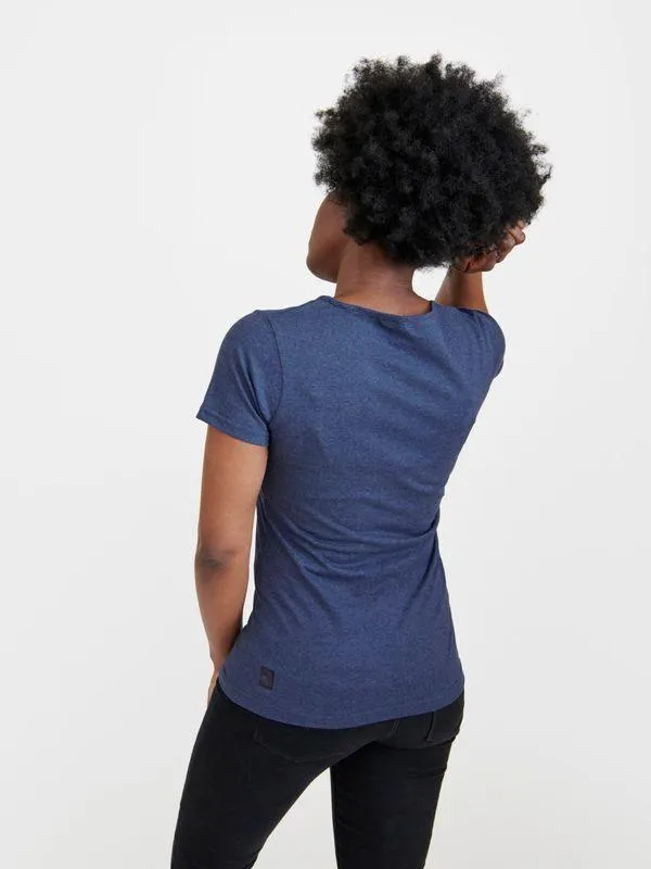 W's O-neck T-shirt - Recycled Cotton & Recycled Polyester