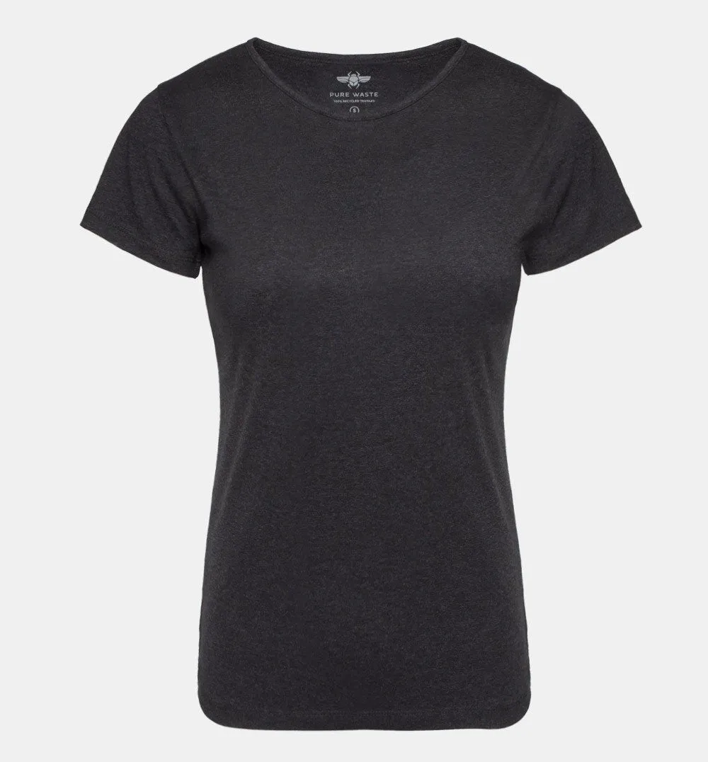 W's O-neck T-shirt - Recycled Cotton & Recycled Polyester